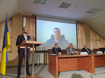 Participants of the annual plenum of the Association of Obstetricians and Gynecologists of Ukraine in Uzhhorod